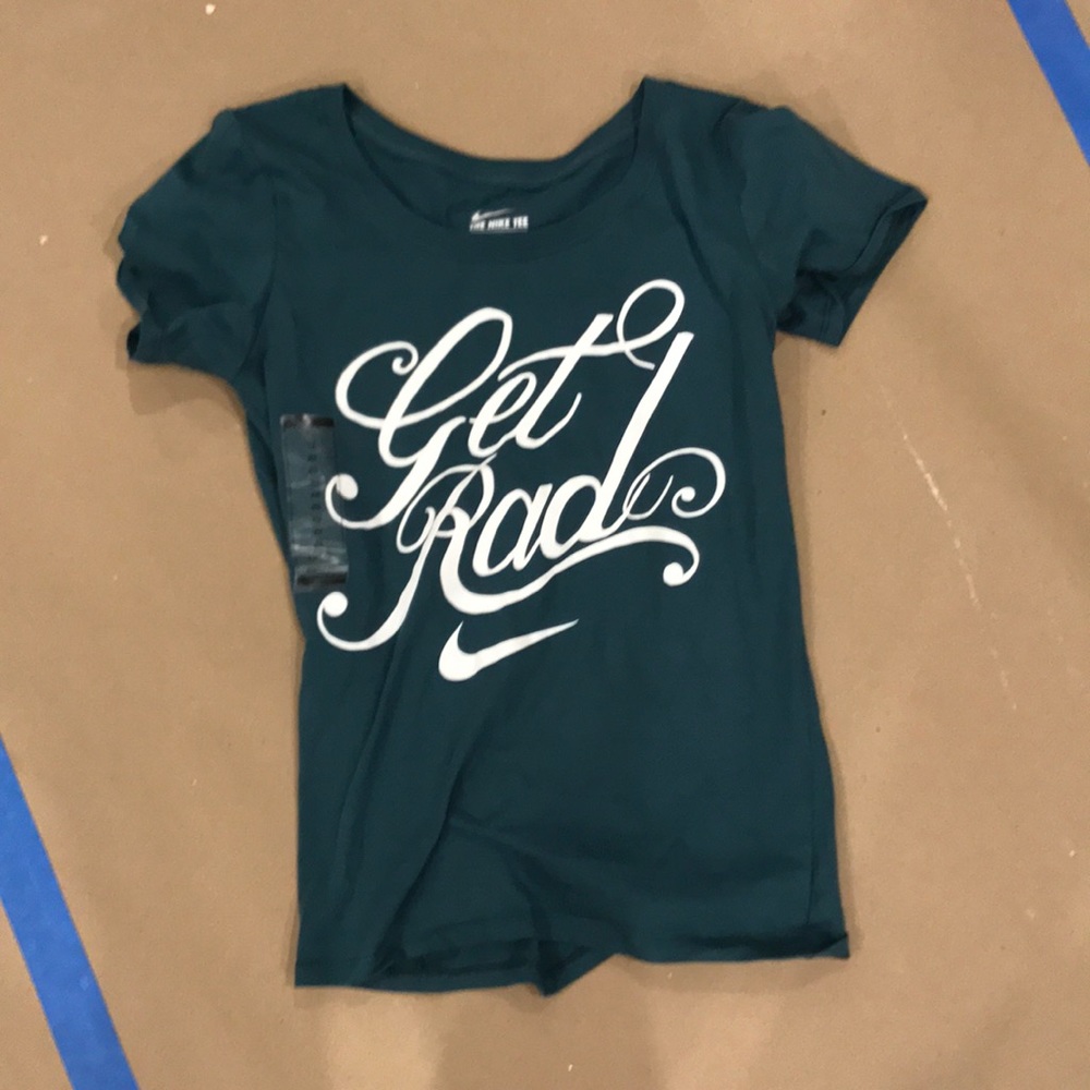 Green Nike shirt